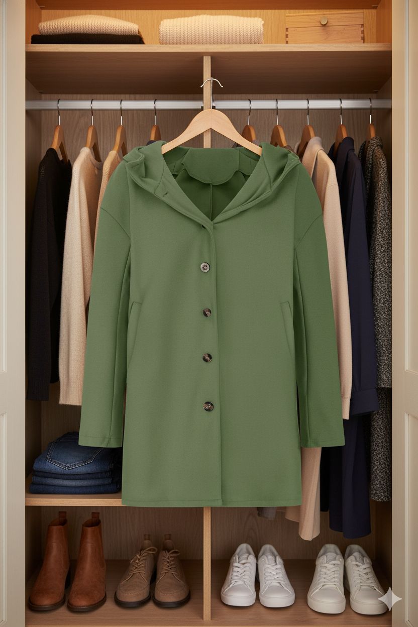 Elarova | Windbreaker Einfarbige Jacke