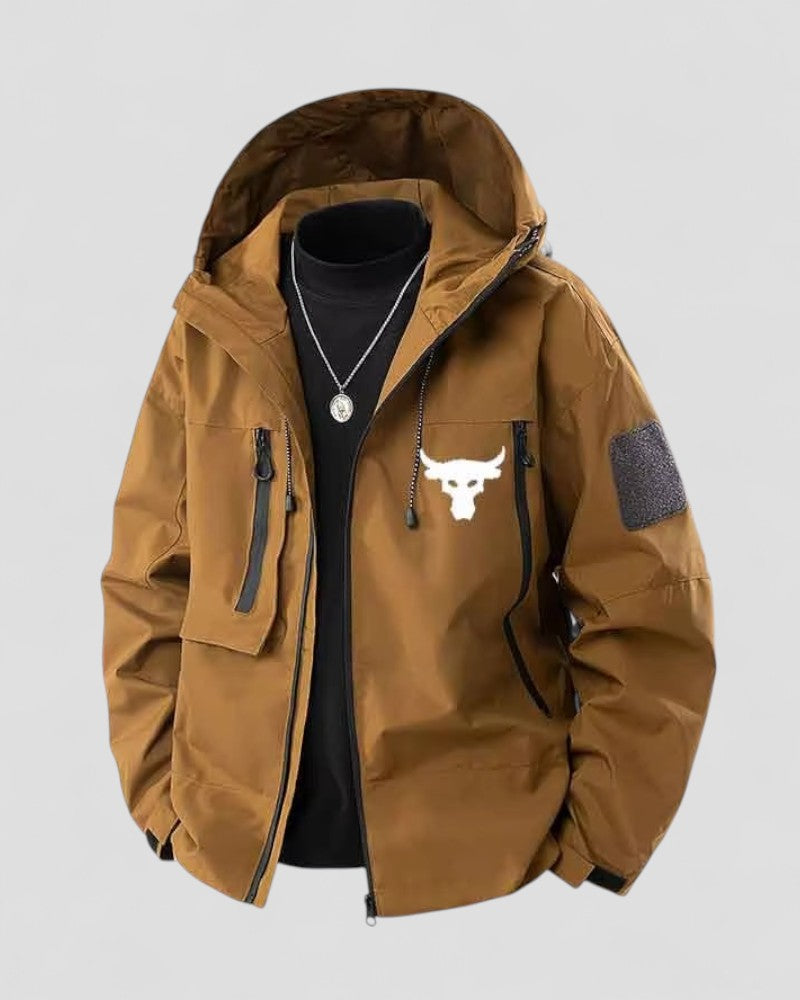 Elarova | Winddichte, leichte Kapuzenjacke für Herren, lässig, Outdoor