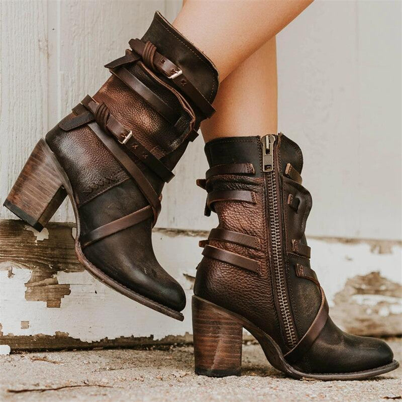 Elarova | Winter Damen Lederstiefel