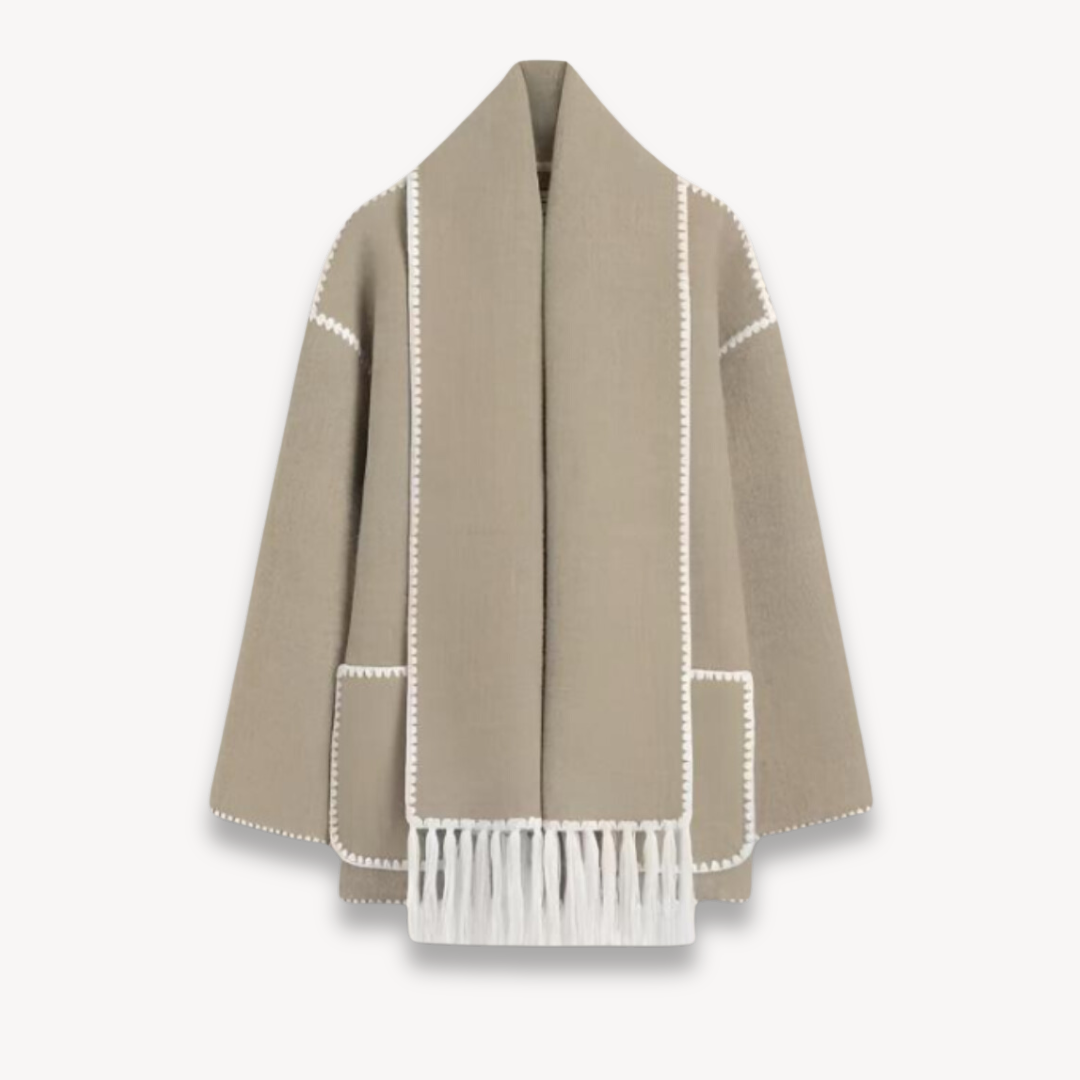 Elarova | Winterjacke mit Schal für Damen