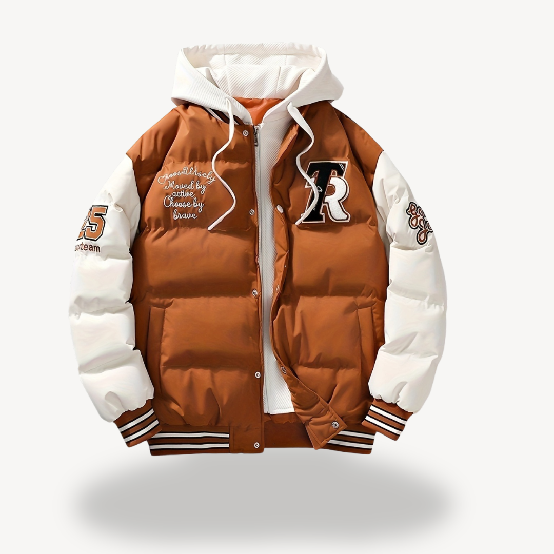 Elarova | Winterparka aus Polyester mit Kapuze für Herren