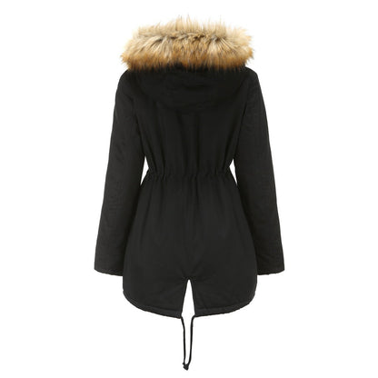 Elarova | Winterparka mit Kunstfell und TeddyFütterung