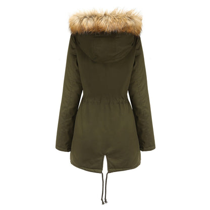 Elarova | Winterparka mit Kunstfell und TeddyFütterung