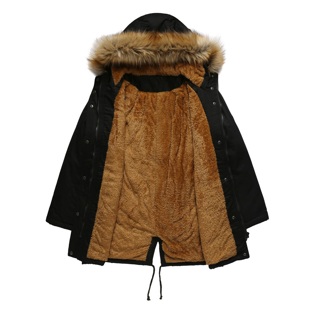 Elarova | Winterparka mit Kunstfell und TeddyFütterung