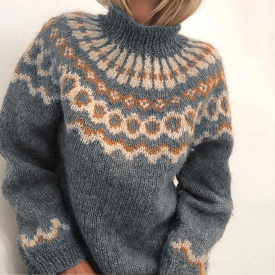 Elarova | Winterpullover weicher WollKaschmir Damenpullover für kalte Tage