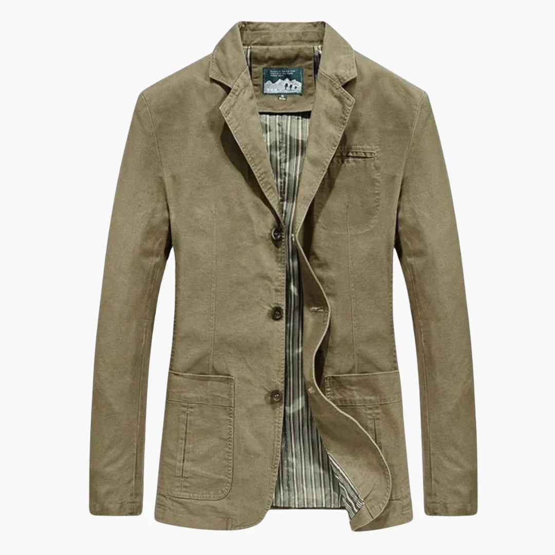 Elarova | Wollmischung Herbstmantel für Herren