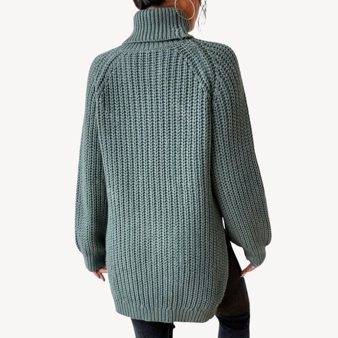 Elarova | Y2K Rollkragen-Strickpullover für Damen