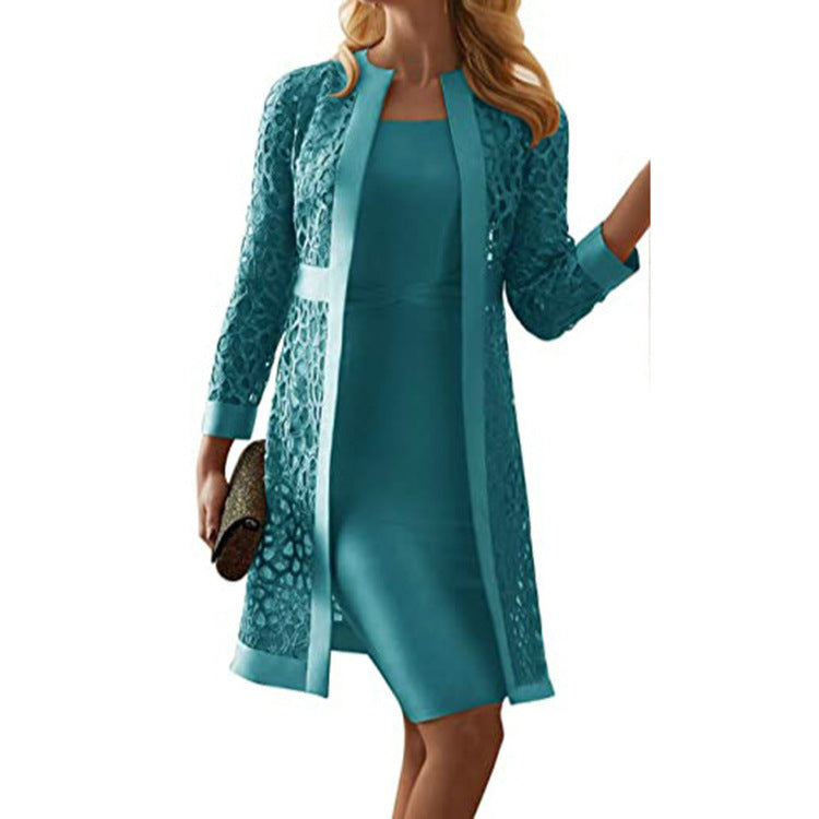 Elarova | Zarter Look Zweiteiliges Kleid aus Spitze