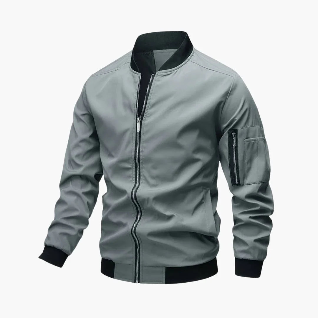 Elarova | Zip Bomberjacke mit Taschen für Herren