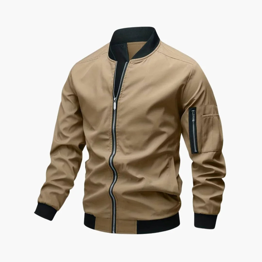 Elarova | Zip Bomberjacke mit Taschen für Herren