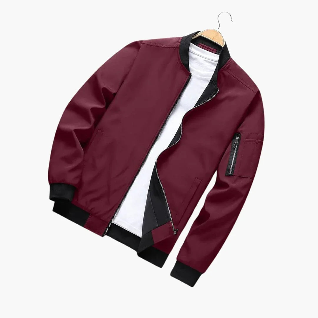 Elarova | Zip Bomberjacke mit Taschen für Herren