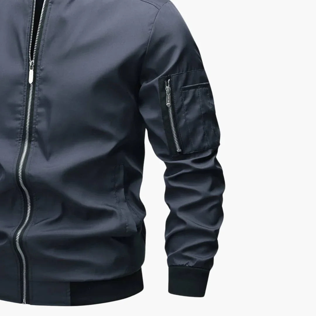 Elarova | Zip Bomberjacke mit Taschen für Herren