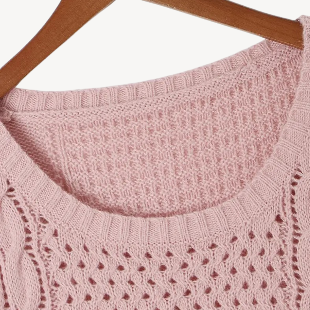 Elarova | Zopfmuster-Pulloverkleid für Damen