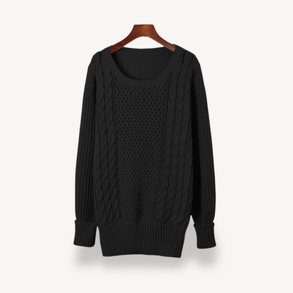 Elarova | Zopfmuster-Pulloverkleid für Damen