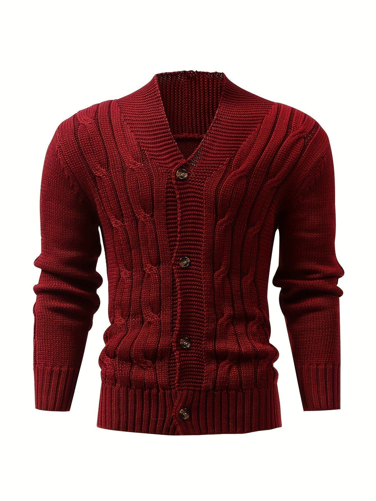 Elarova | Zopfstrickjacke mit Knöpfen