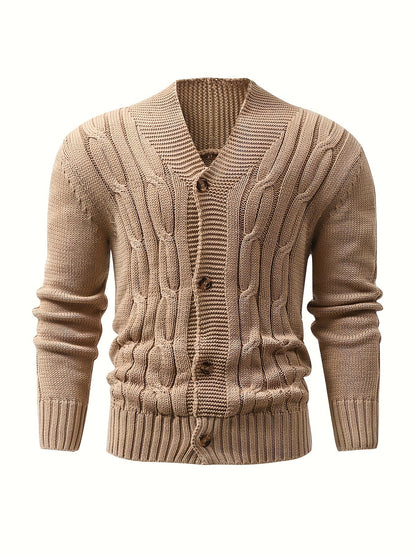 Elarova | Zopfstrickjacke mit Knöpfen