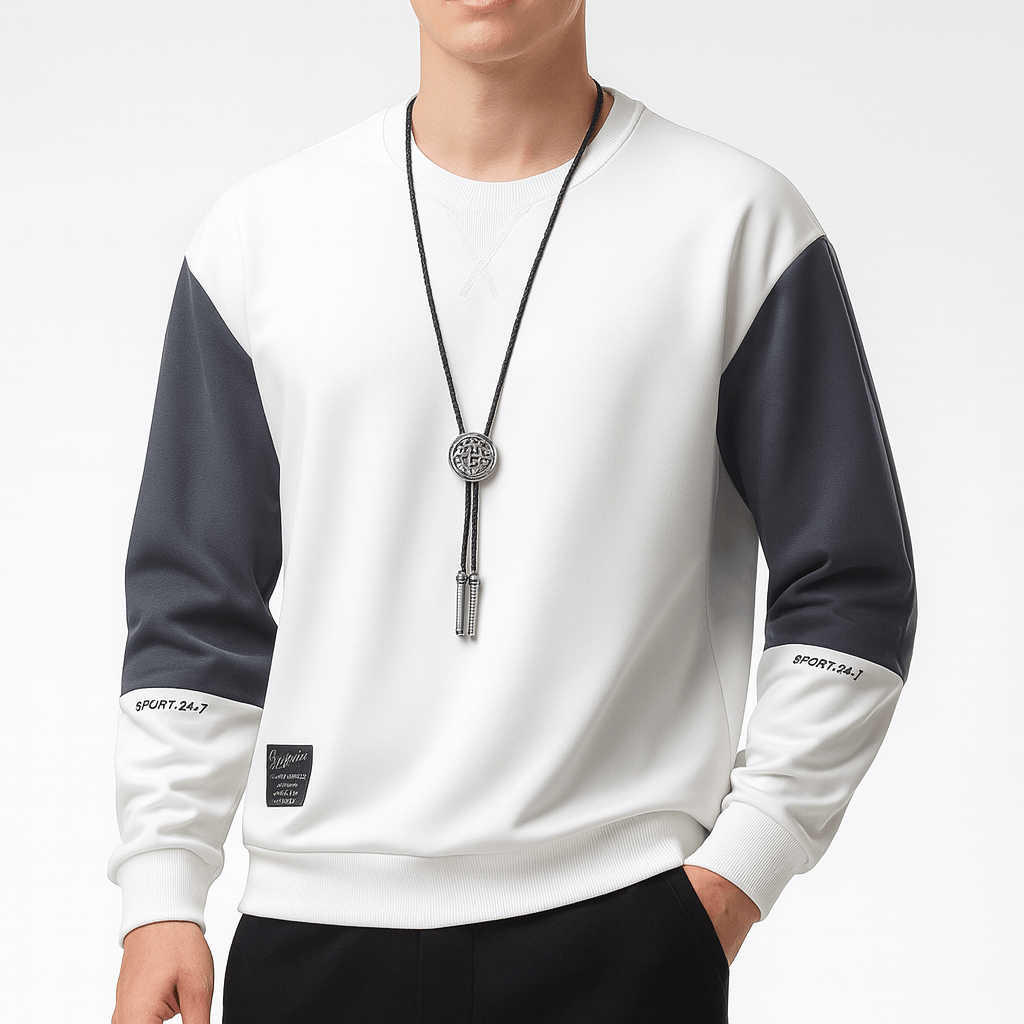 Elarova | Zweifarbiges Raglan-Sweatshirt