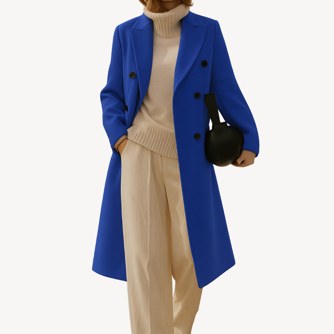 Elarova | Zweireihiger Mantel für Damen