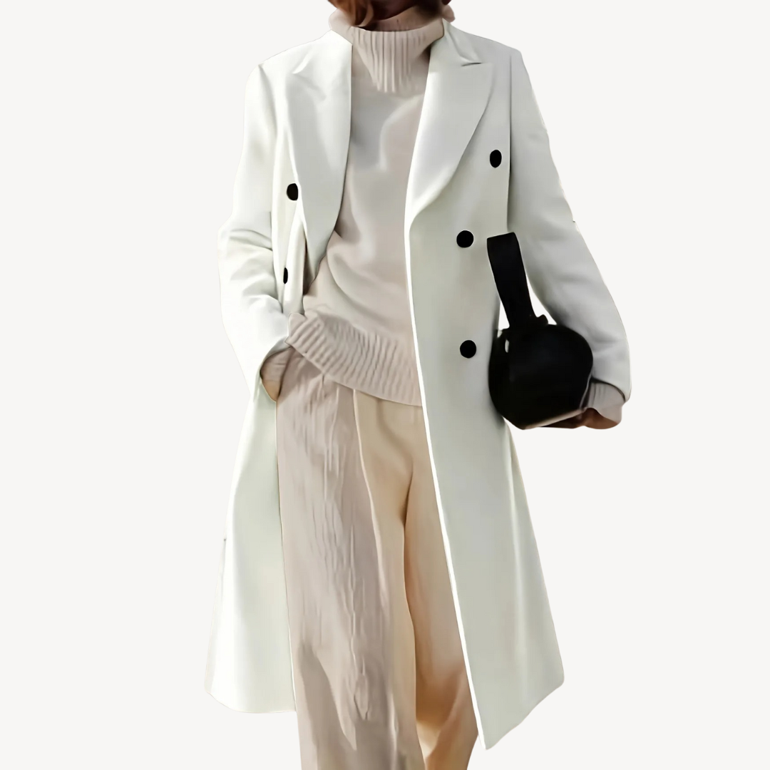 Elarova | Zweireihiger Mantel für Damen