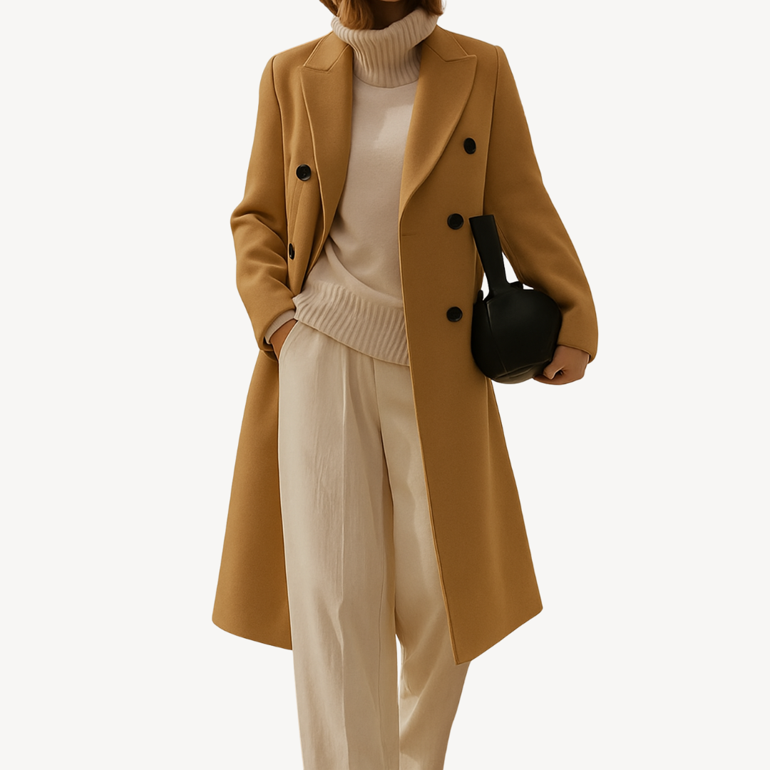 Elarova | Zweireihiger Mantel für Damen