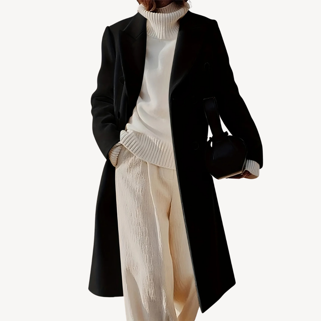 Elarova | Zweireihiger Mantel für Damen