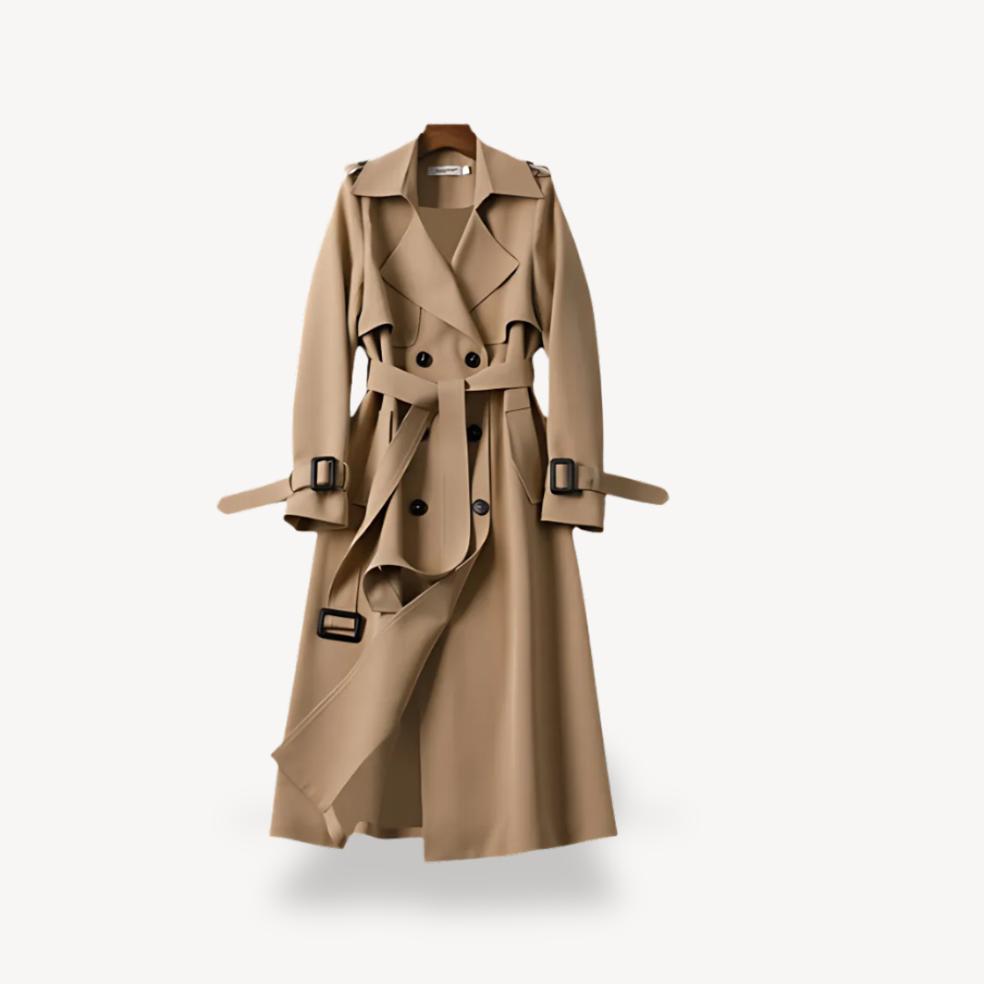 Elarova | Zweireihiger Trenchcoat für Damen