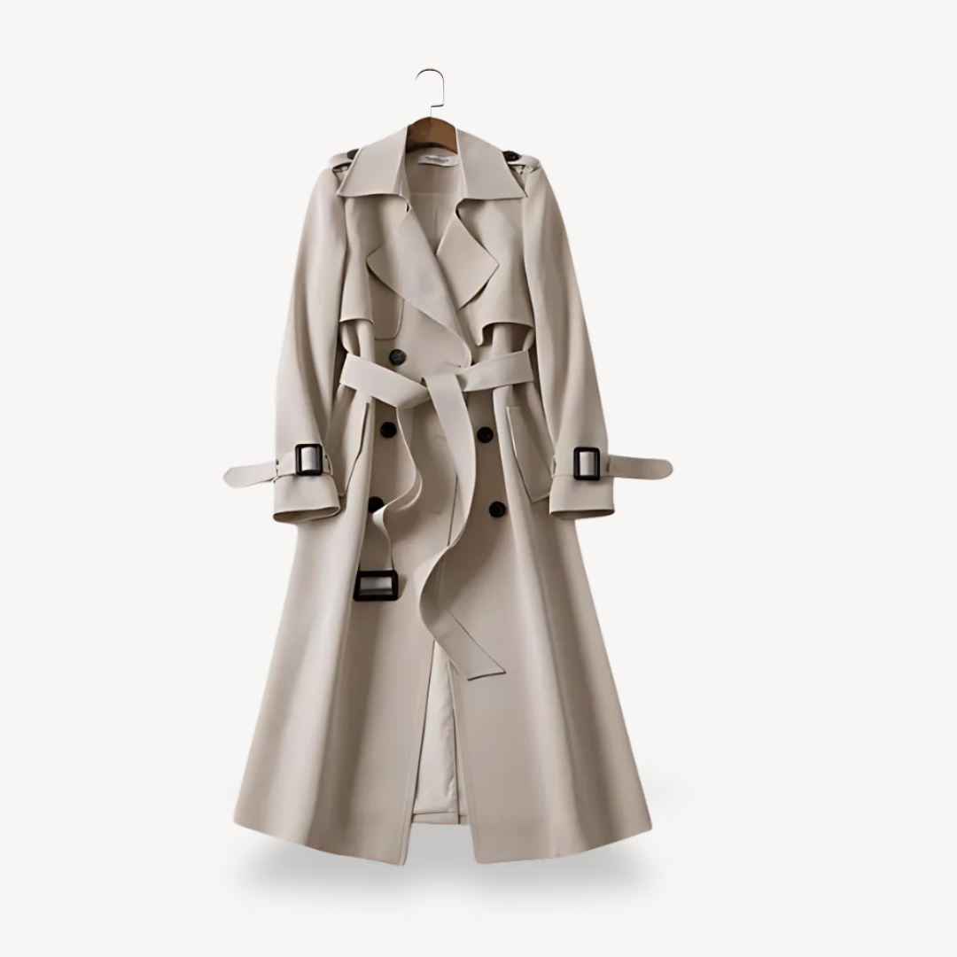 Elarova | Zweireihiger Trenchcoat für Damen