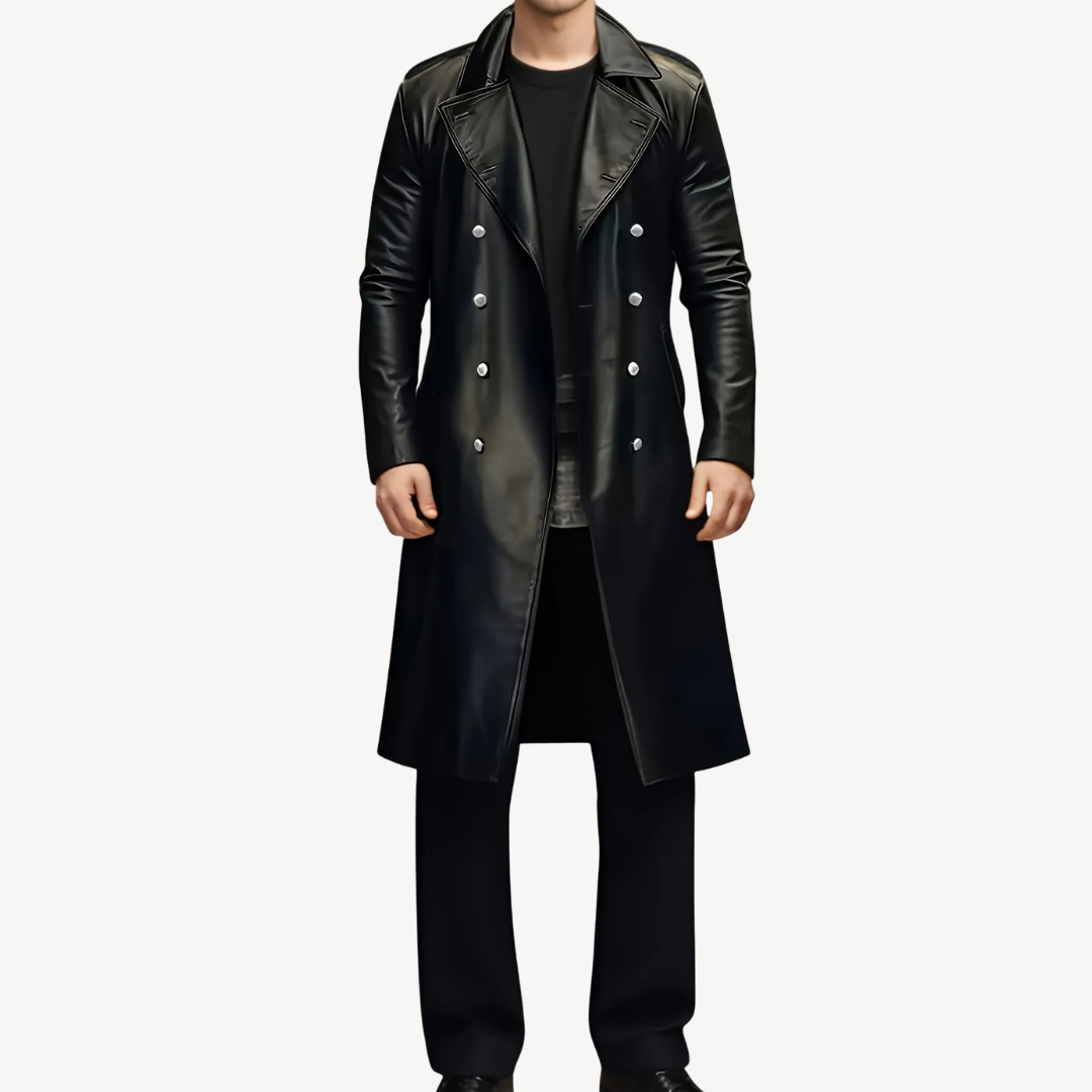 Elarova | Zweireihiger Trenchcoat für Herren