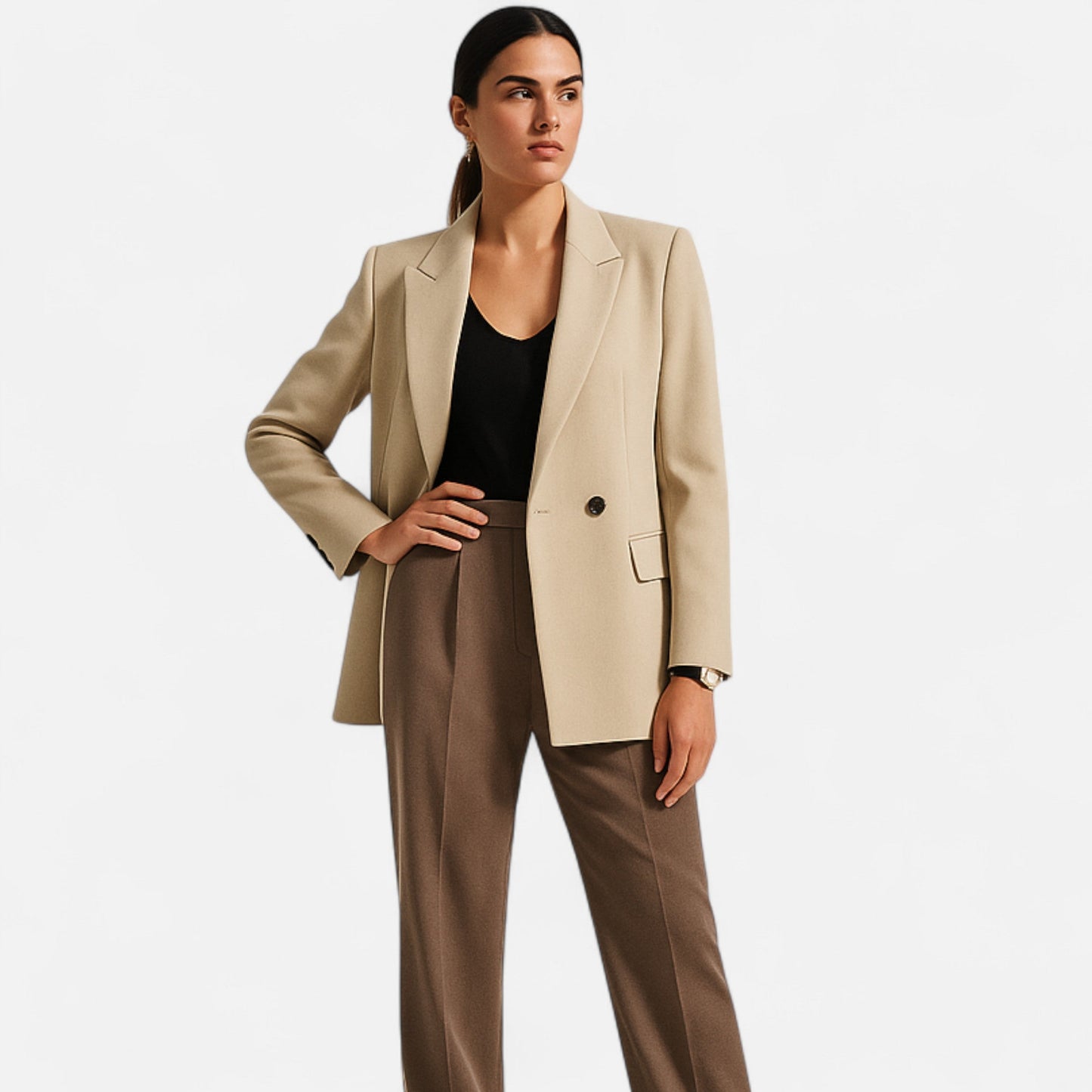 Elarova | Zweireihiger Vintage-Blazer für Damen