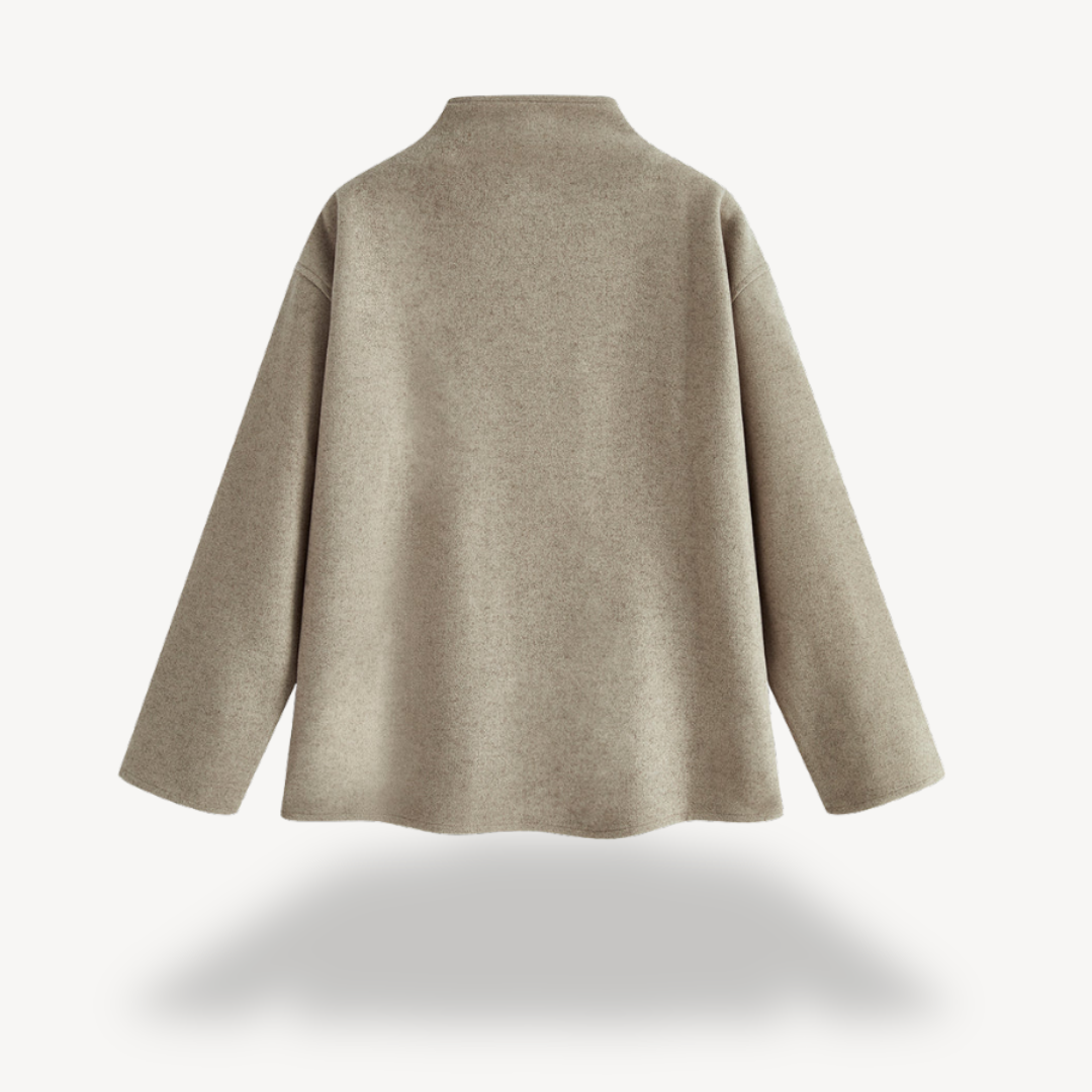 Elarova | Zweireihiger Wollmantel für Damen
