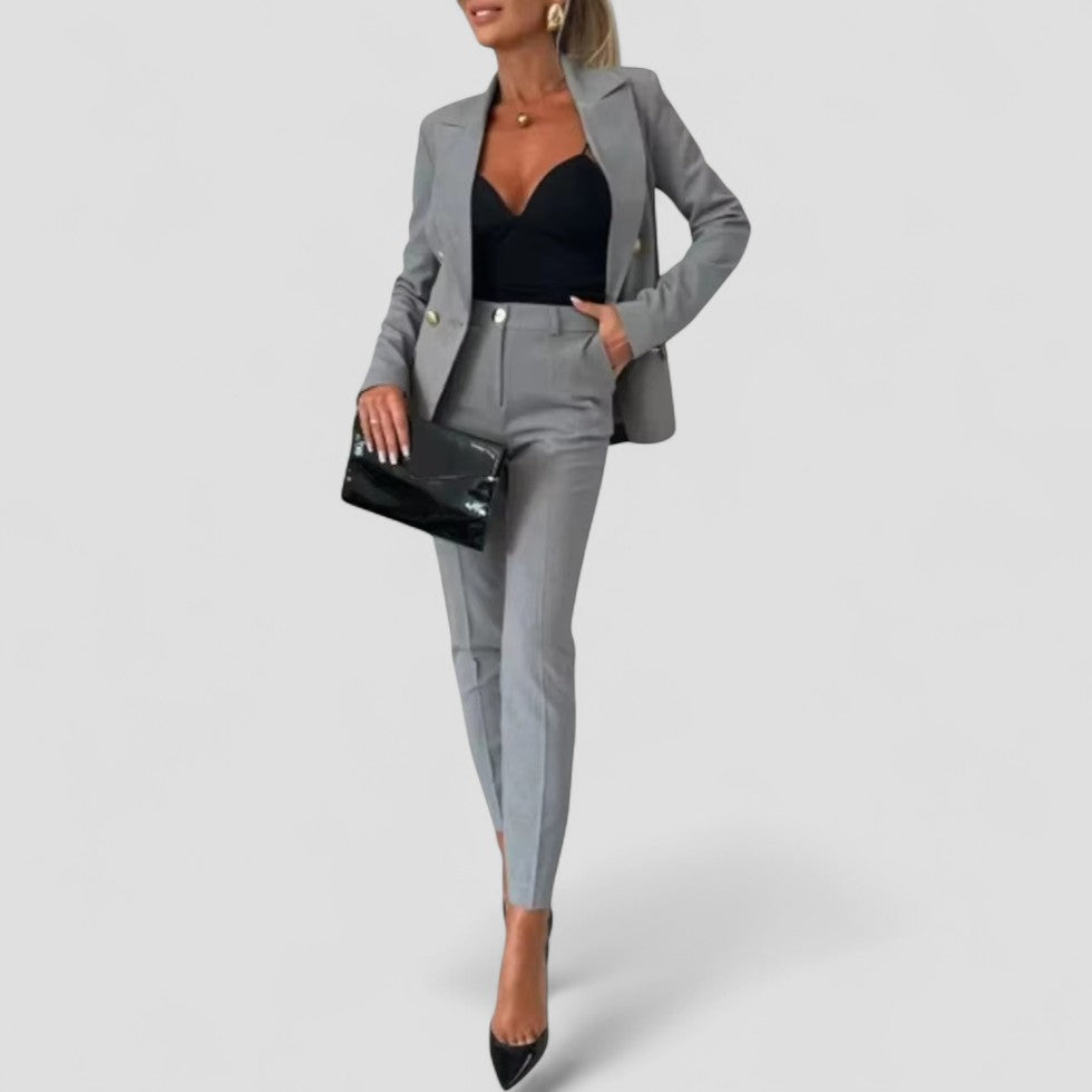 Elarova | Zweireihiges Anzug-Set für Damen