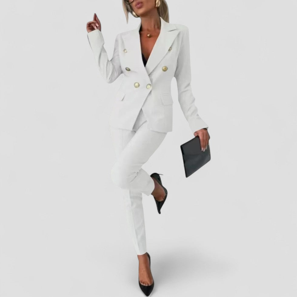Elarova | Zweireihiges Anzug-Set für Damen