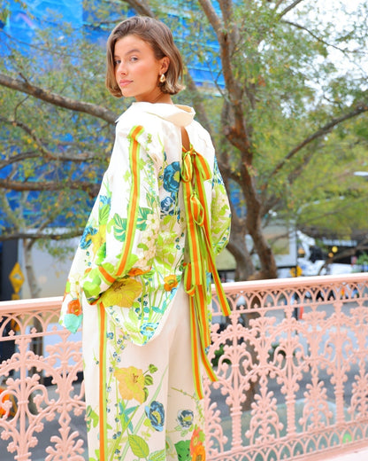 Elarova | Zweiteiliges Set mit Blumenmuster für Damen