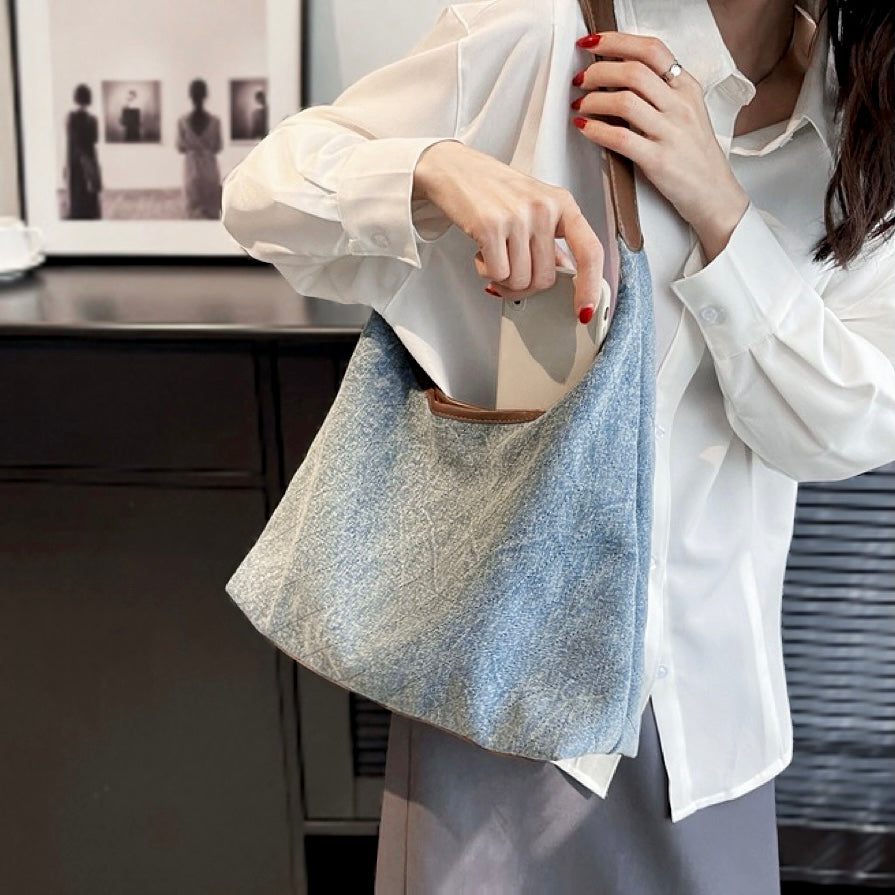 Elarova | aus Denim mit Rautenmuster