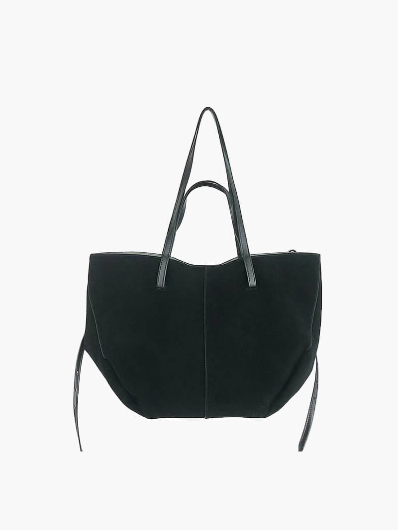 Elarova | braune und schwarze Tote Bag für Damen schicke und vielseitige Handtasche