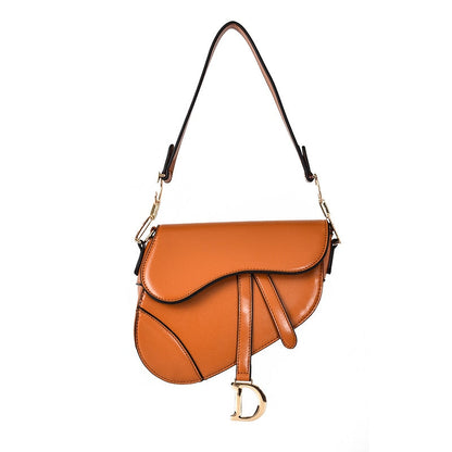 Elarova | elegante Damen Umhängetasche exklusive PU lederne Satteltasche