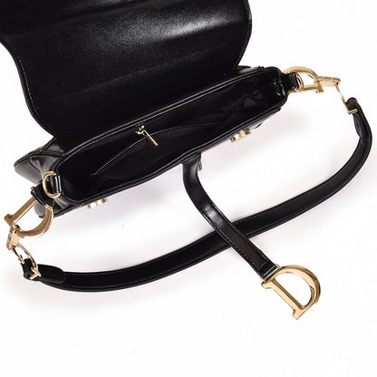 Elarova | elegante Damen Umhängetasche exklusive PU lederne Satteltasche