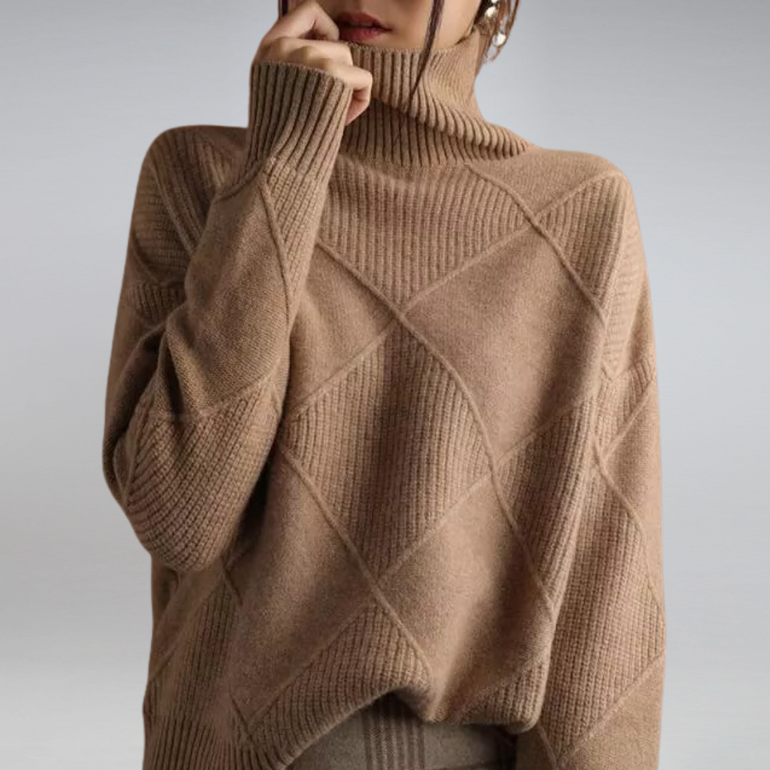 Elarova | lockere Passform Pullover Strickpullover Damen Strickwaren