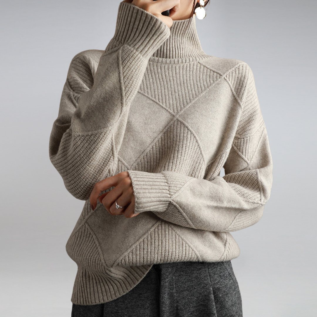 Elarova | lockere Passform Pullover Strickpullover Damen Strickwaren