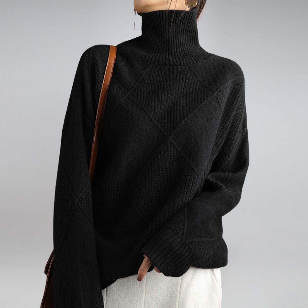 Elarova | lockere Passform Pullover Strickpullover Damen Strickwaren