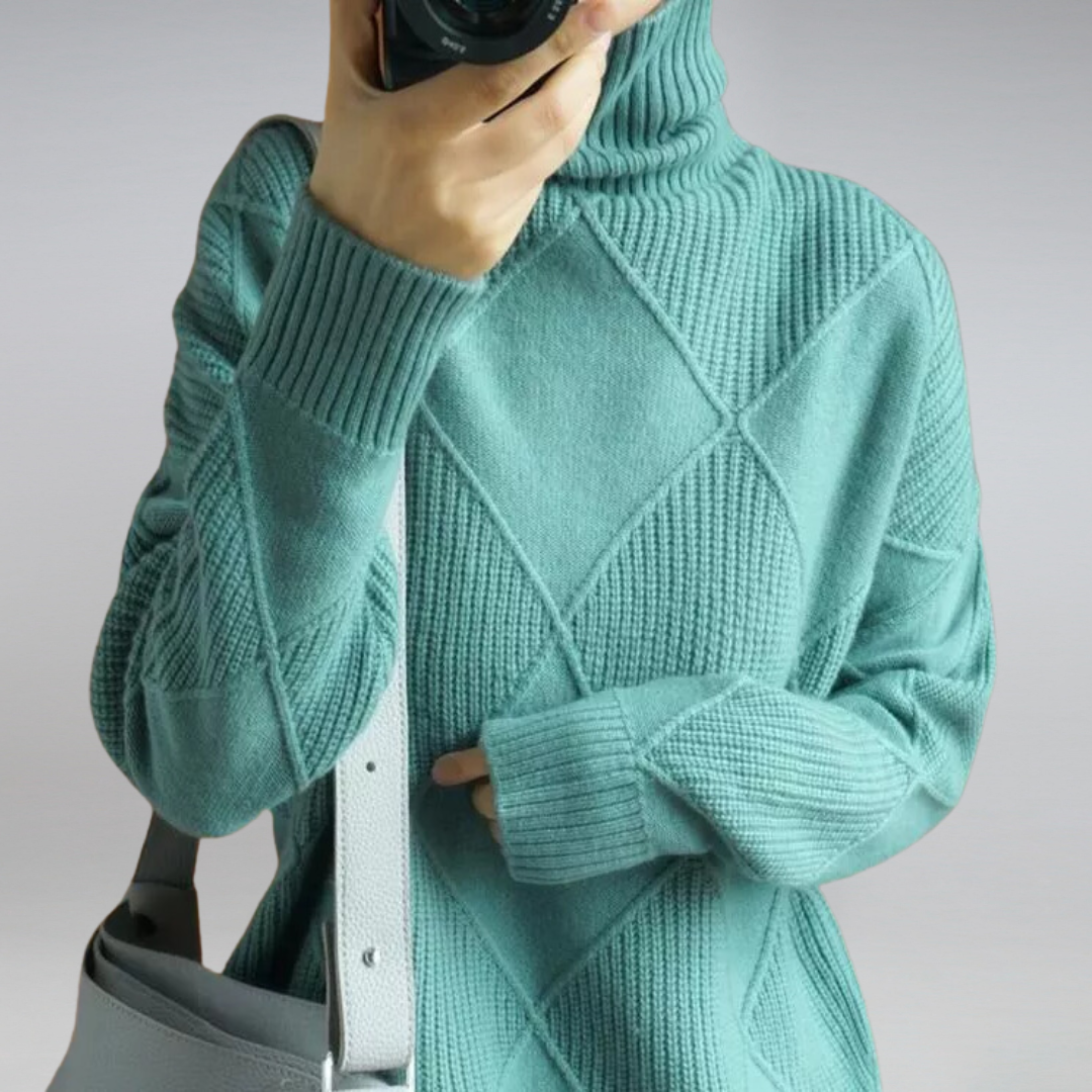 Elarova | lockere Passform Pullover Strickpullover Damen Strickwaren
