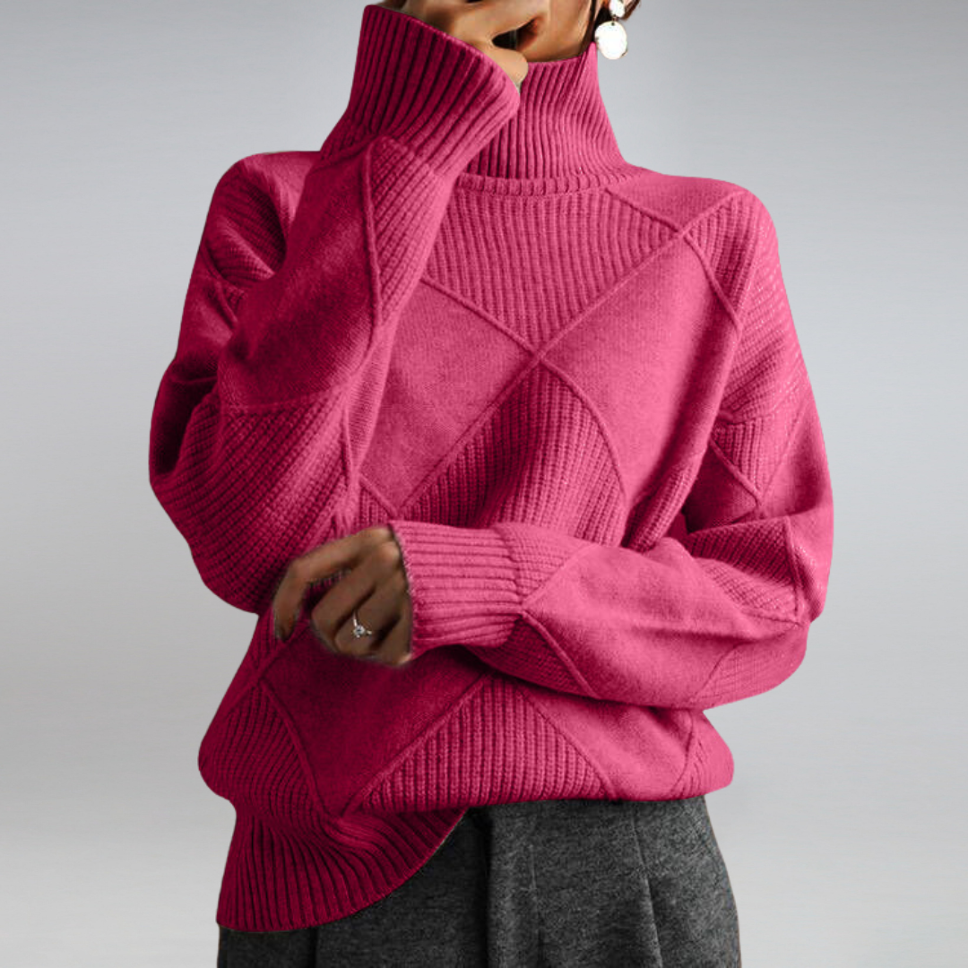 Elarova | lockere Passform Pullover Strickpullover Damen Strickwaren