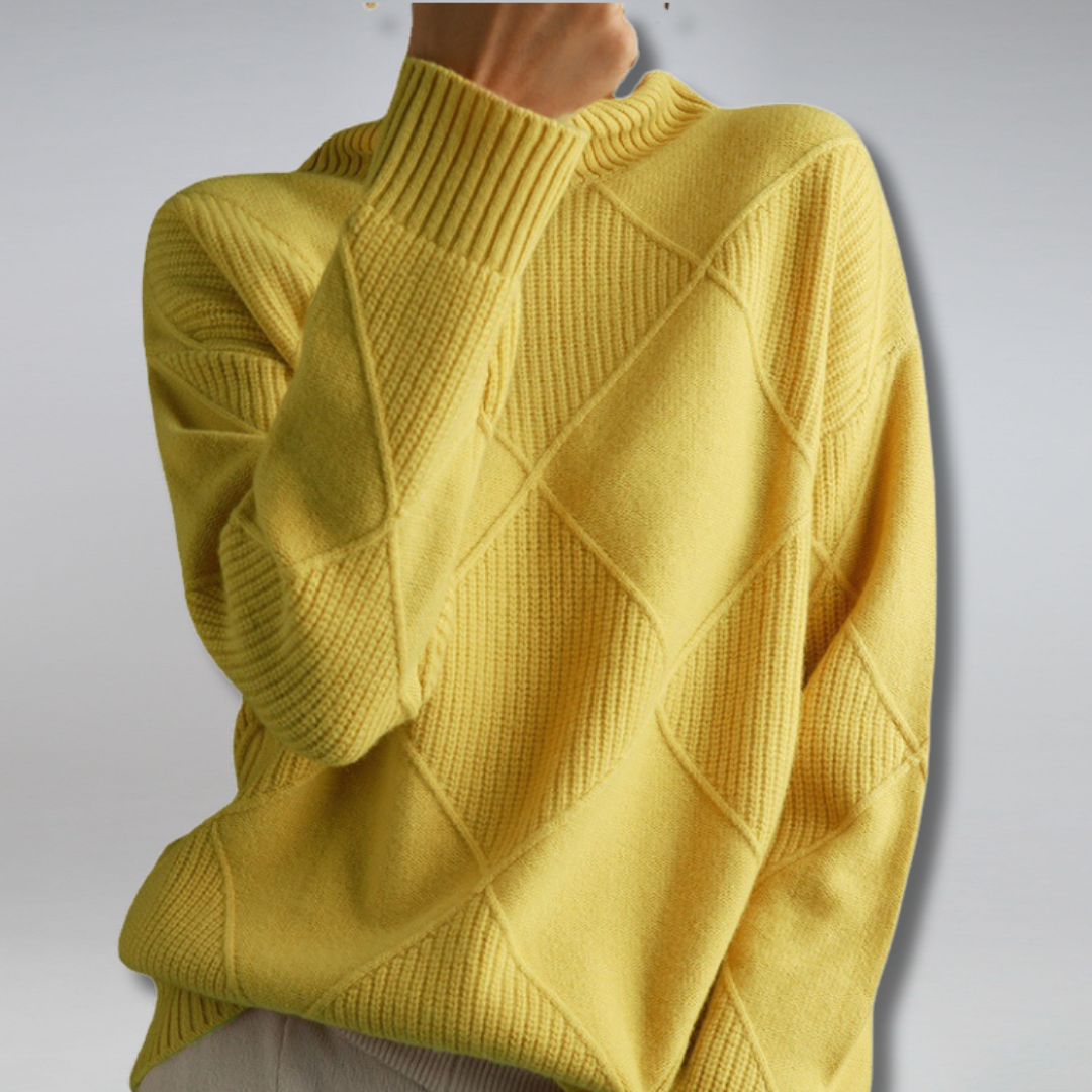 Elarova | lockere Passform Pullover Strickpullover Damen Strickwaren