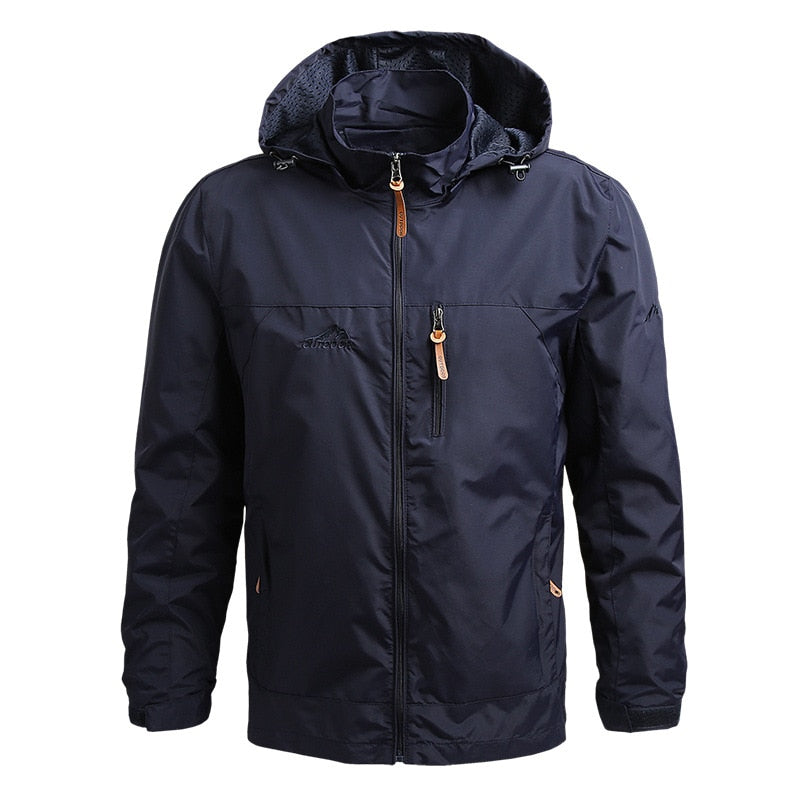 Elarova | taktische wasserdichte Herrenjacke mit Kapuze - Outdoor-Herrenjacke