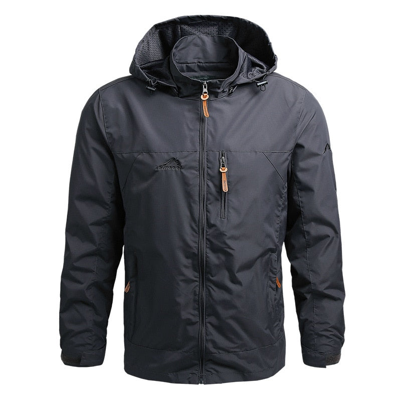 Elarova | taktische wasserdichte Herrenjacke mit Kapuze - Outdoor-Herrenjacke