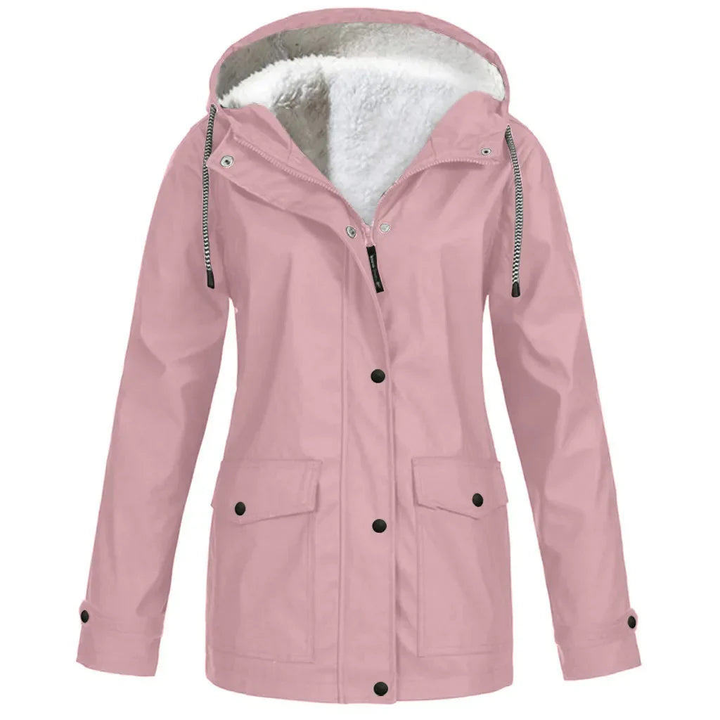 Elarova | wind- und wasserdichte Outdoor-Jacke mit Fleece-Futter