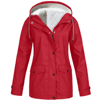 Elarova | wind- und wasserdichte Outdoor-Jacke mit Fleece-Futter