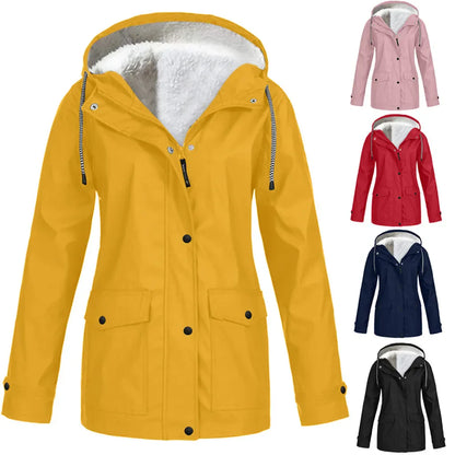 Elarova | wind- und wasserdichte Outdoor-Jacke mit Fleece-Futter