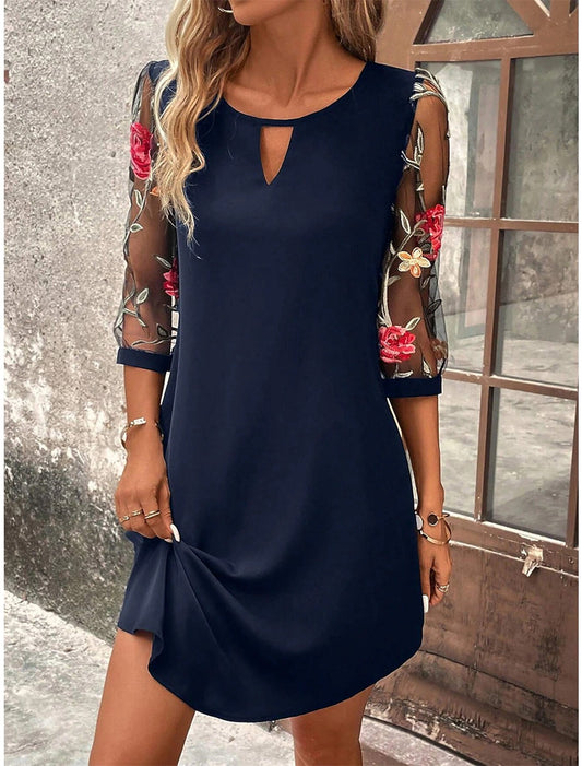 Elegancesophie™ – Damen Kleid Hochzeitsgast mit Schmeichelhafter Silhouette-1