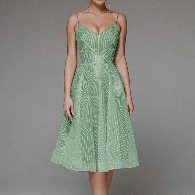 Elegant Evening Gown with Symmetrical Design